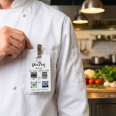 Badge de paiement sans contact à code QR multiple 