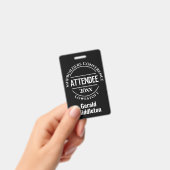 Badge de participant à la conférence (Manuel / portable)