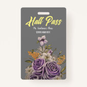 Badge de Pass du pavillon de beauté pourpre (Dos)
