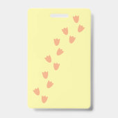 Badge de passage de salle de bain Caneton Jaune (Arrière)