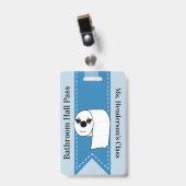 Badge de passage de salle de bain pour enseignants (Avant avec clip)