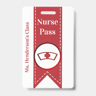 Badge de passage infirmière scolaire
