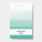 Badge de passe d'accès total VIP avec photo person (Arrière)