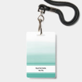 Badge de passe d'accès total VIP avec photo person (Arrière avec lanière)