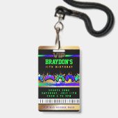 Badge de passe d'accès total VIP VIDEO GAMER GAME (Avant avec lanière)
