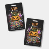 Badge de passe d'accès VIP pour l'événement Hallow (Avant & arrière)