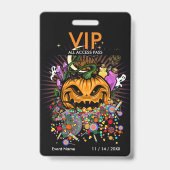 Badge de passe d'accès VIP pour l'événement Hallow (Arrière)