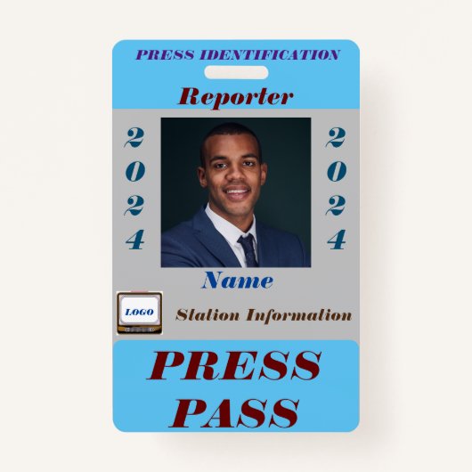 Badge de passe de presse (Devant)
