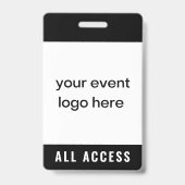 Badge de passe événementiel tout accès (Avant)