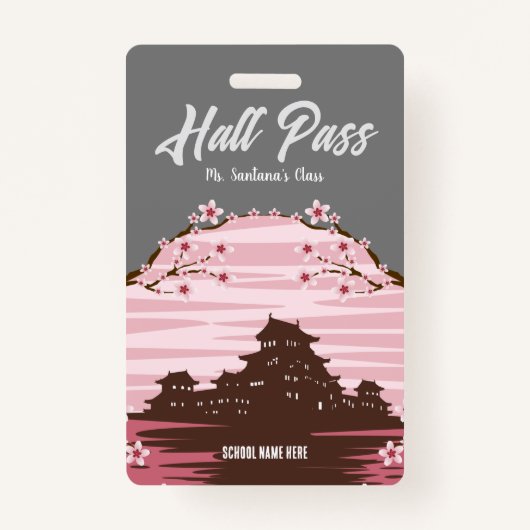 Badge de passe Pink Blossom Hall (Devant)