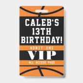 Badge de passe VIP pour fête d'anniversaire de bas (Arrière)