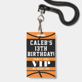 Badge de passe VIP pour fête d'anniversaire de bas (Arrière avec lanière)
