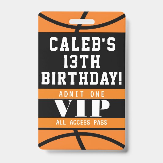 Badge de passe VIP pour fête d'anniversaire de bas (Avant)