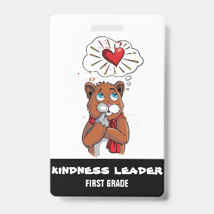 Badge de passeport de leader de gentillesse Enseig