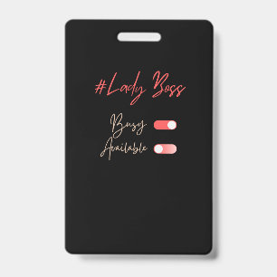 Badge de patronne