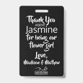 Badge de patrouille de pétale de fille de fleurs (Arrière)