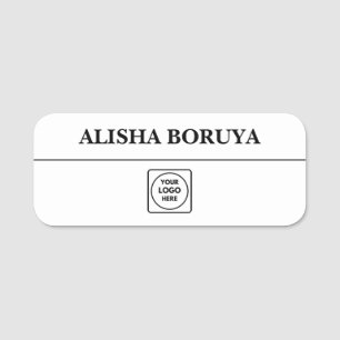 Badge de personnel à logo personnalisé Étiquettes 