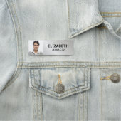 Badge de photo argent professionnel (En situation)