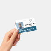 Badge de photo d'employé d'hôpital avec code-barre (Manuel / portable)