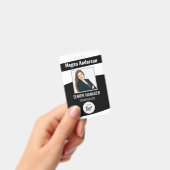 Badge de photo d'identification de l'employé noir (Manuel / portable)