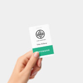 Badge de photo d'identification de sponsor d'événe (Manuel / portable)