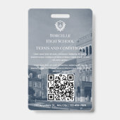 Badge de Photo D'identification du Professeur Mode (Arrière)