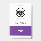 Badge de photo d'identification VIP pour événement (Avant)