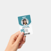 Badge de photo d'identité d'employé personnalisé a (Manuel / portable)