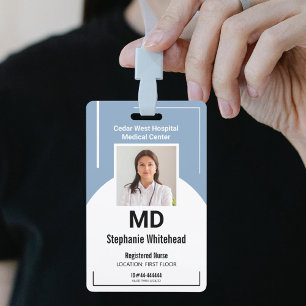 Badge de photo d'identité médicale personnalisé Du