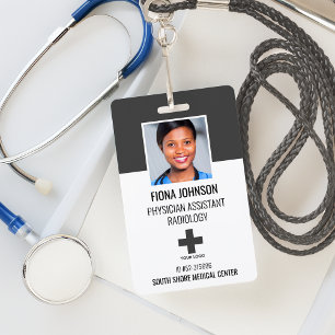 Badge de photo d'identité personnalisé pour employ