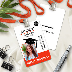 Badge de photo d'identité scolaire universitaire –