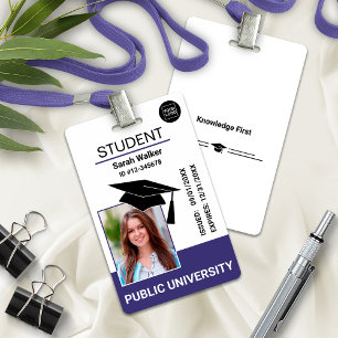 Badge de photo d'identité scolaire universitaire –