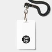 Badge de photo et de logo pour la visite guidée de (Arrière avec lanière)