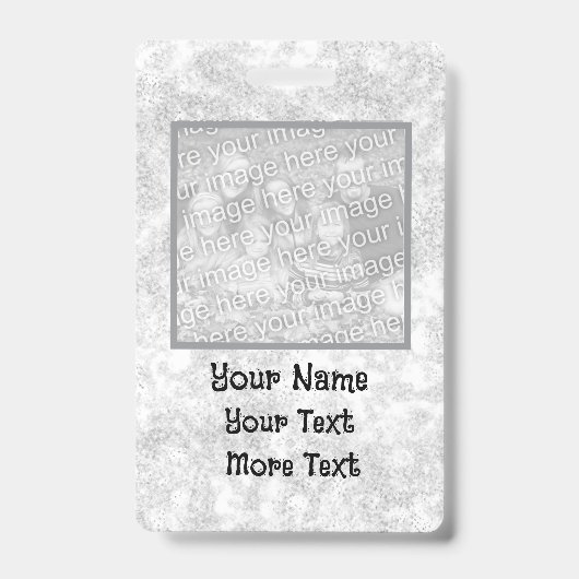 Badge de photo gris (Avant)