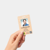 Badge de Photo ID QR Code Barres Technicien Paille (Manuel / portable)