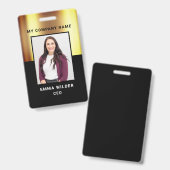 Badge de photo personnalisé (Avant & arrière)