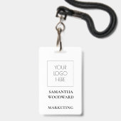 Badge de photo personnalisé (Arrière avec lanière)