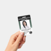 Badge de photo professionnelle - Vert (Manuel / portable)