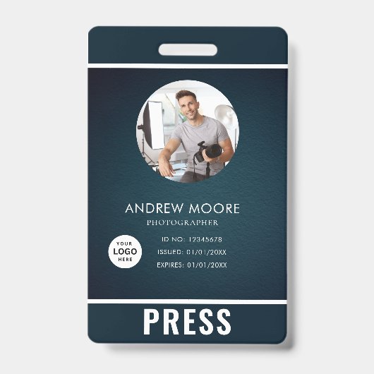 Badge de photographe de presse (Avant)