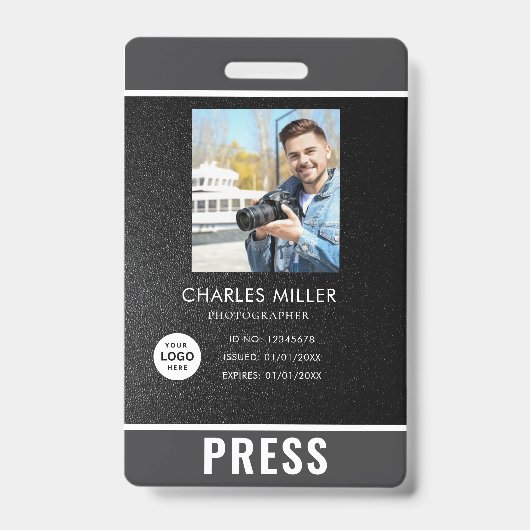 Badge de photographe de presse (Avant)