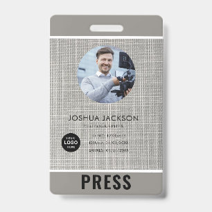 Badge de photographe de presse