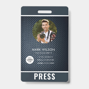 Badge de photographe de presse