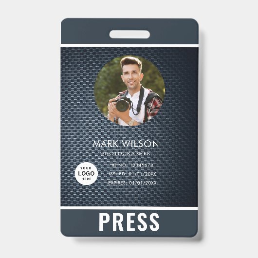 Badge de photographe de presse (Avant)