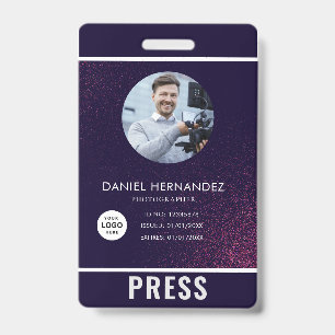 Badge de photographe de presse