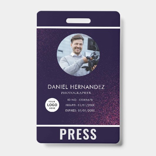 Badge de photographe de presse (Avant)