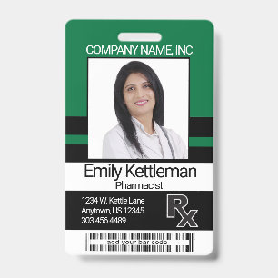 Badge de Photographie pour Technicien en Pharmacie