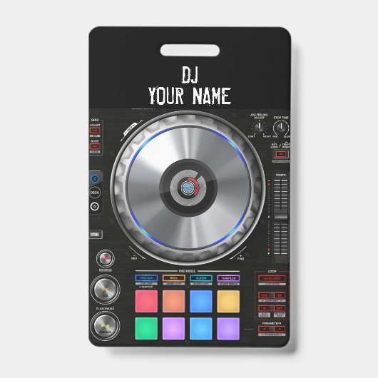 Badge de platine de DJ (Avant)