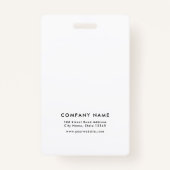 Badge de presse du photographe professionnel (Dos)