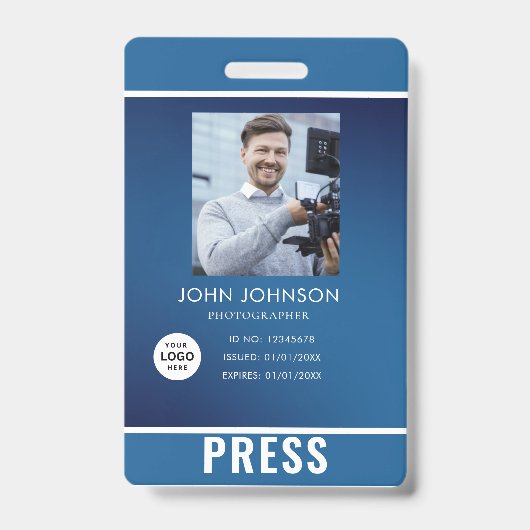 Badge de presse photographe (Avant)