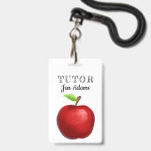 Badge de professeur tuteur (Avant avec lanière)